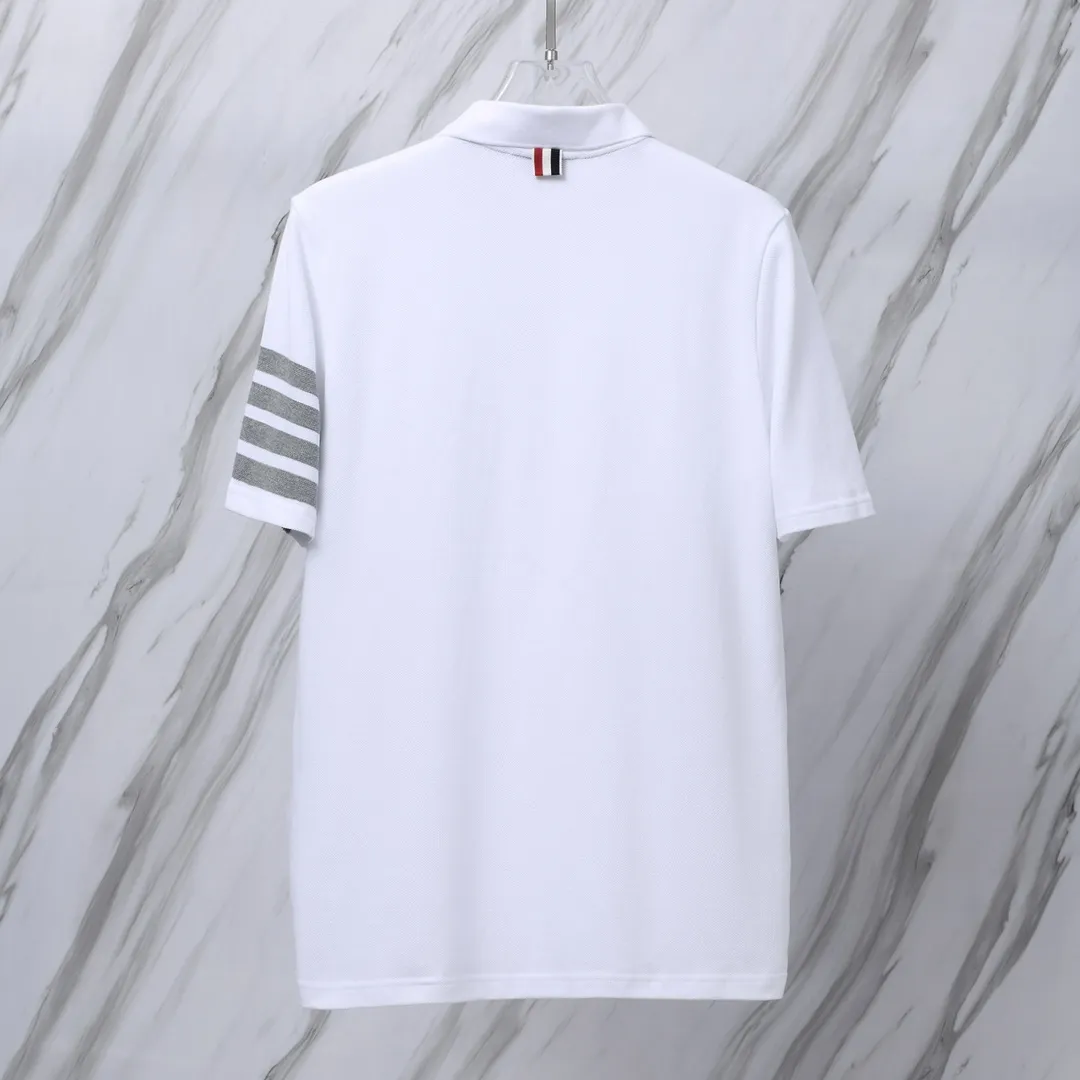 ：T 09（TBPolo ） THOM BROWNE TB 330 POLO Classic 330 Authentic Authentic Quality + Authentic + Same Style Size：0/1/2/3/4 ：White/Black/Navy Blue/Gray